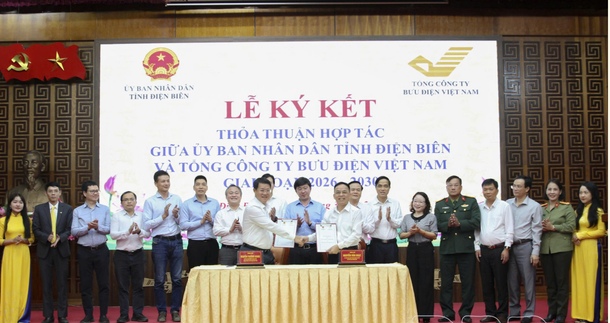 Ký kết thỏa thuận hợp tác giữa UBND tỉnh Điện Biên và  Tổng Công ty Bưu điện Việt Nam