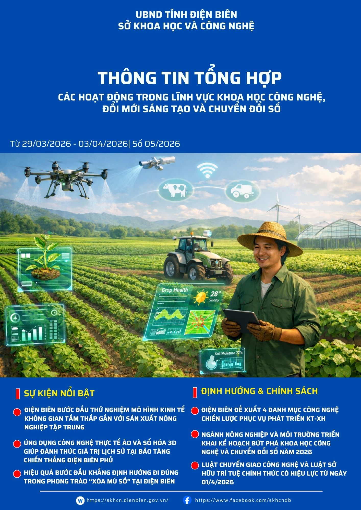 Tổng hợp thông tin các hoạt động trong lĩnh vực KHCN, ĐMST và chuyển đổi số ( 05/2026)