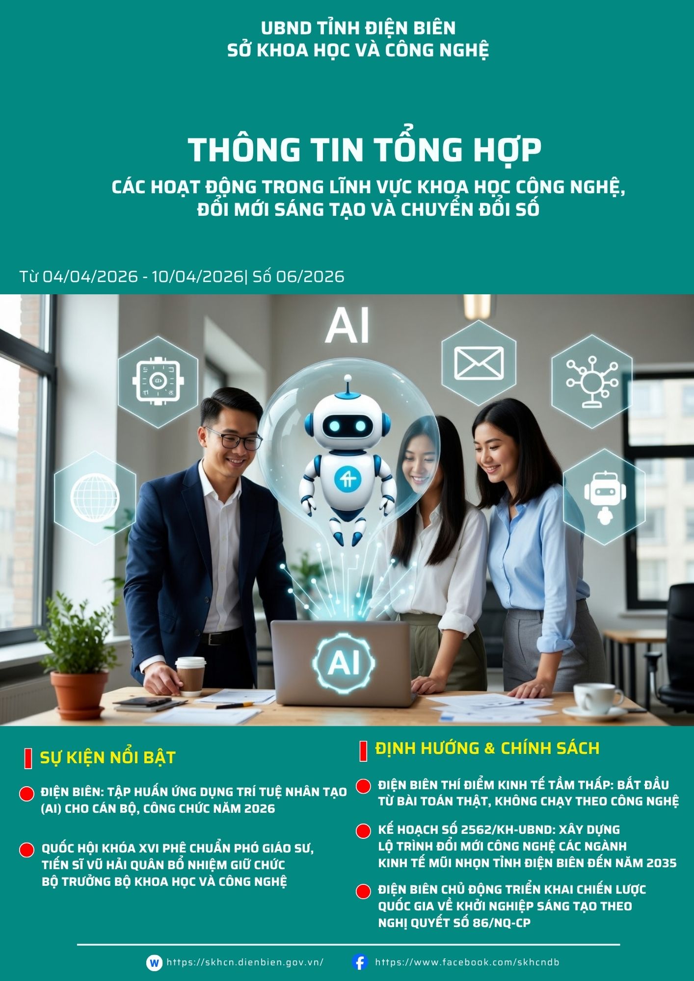 Tổng hợp thông tin các hoạt động trong lĩnh vực KHCN, ĐMST và chuyển đổi số ( 06/2026)
