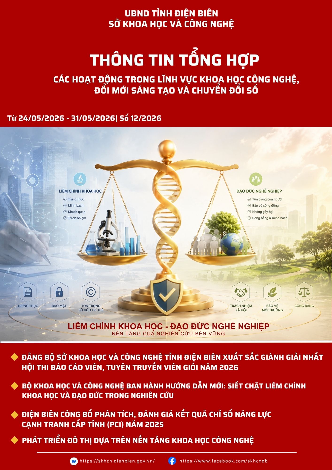 Tổng hợp thông tin các hoạt động trong lĩnh vực KHCN, ĐMST và chuyển đổi số ( 12/2026)